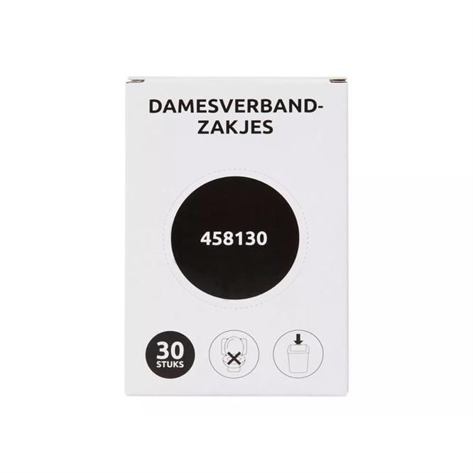 Damesverbandzak HDPE Wit Damesverbandzak HDPE Wit