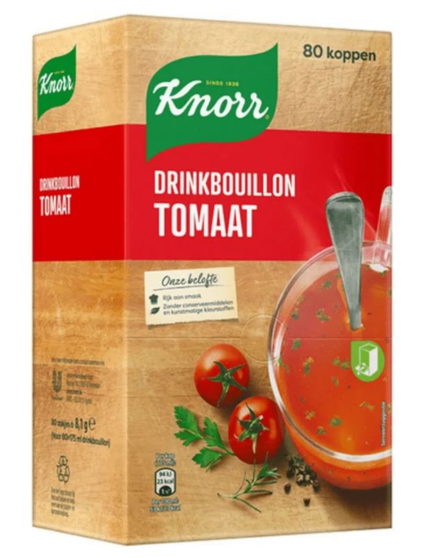 Knorr Drinkbouillon Tomaat 80st Knorr Drinkbouillon Tomaat 80st